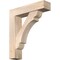 Ekena Millwork Olympic Block Smooth Bracket w/ Offset Brace, Douglas Fir, 7 1/2"W x 32"D x 36"H BKT0806X32X36OLY05SDF - alternate 1